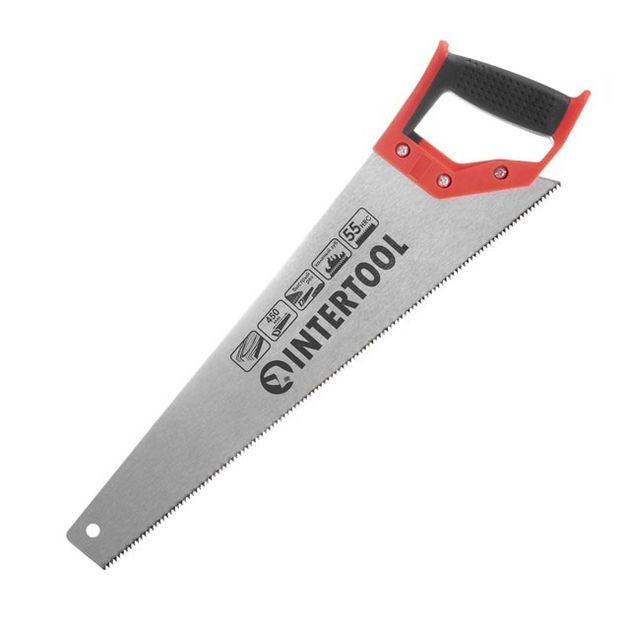 Ножівка по дереву з каленим зубом 450 мм, 55 HRC INTERTOOL HT-3102, фото , зображення 2 | SNABZHENIE.com.ua Ножівка по дереву з каленим зубом 450 мм, 55 HRC INTERTOOL HT-3102, фото , зображення 2 | SNABZHENIE.com.ua