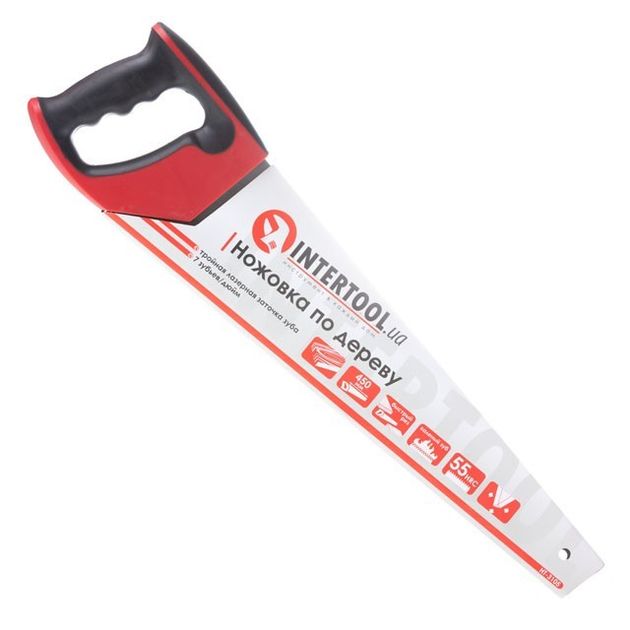 Ножовка по дереву 450 мм с каленым зубом, 3-ая заточка 7 зуб.x1" INTERTOOL HT-3105, фото , зображення 6 | SNABZHENIE.com.ua Ножовка по дереву 450 мм с каленым зубом, 3-ая заточка 7 зуб.x1" INTERTOOL HT-3105, фото , зображення 6 | SNABZHENIE.com.ua