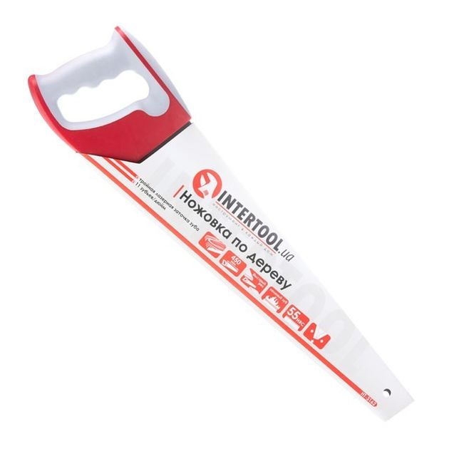 Ножовка по дереву 450 мм с каленым зубом, 3-ая заточка 11 зуб.x1" INTERTOOL HT-3162, фото , зображення 6 | SNABZHENIE.com.ua Ножовка по дереву 450 мм с каленым зубом, 3-ая заточка 11 зуб.x1" INTERTOOL HT-3162, фото , зображення 6 | SNABZHENIE.com.ua