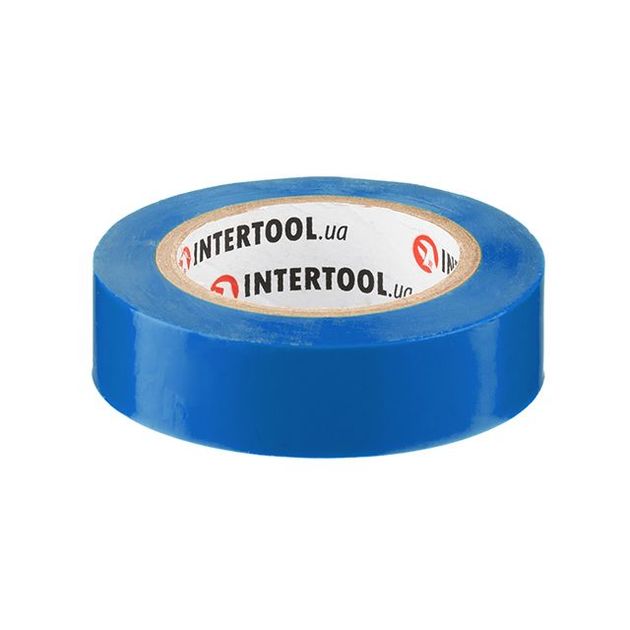 Изоляционная лента 0,15 мм x 17 мм x 10 м синяя INTERTOOL IT-0010, фото , изображение 2 | SNABZHENIE.com.ua Изоляционная лента 0,15 мм x 17 мм x 10 м синяя INTERTOOL IT-0010, фото , изображение 2 | SNABZHENIE.com.ua