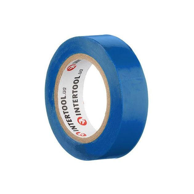 Изоляционная лента 0,15 мм x 17 мм x 10 м синяя INTERTOOL IT-0010, фото , изображение 3 | SNABZHENIE.com.ua Изоляционная лента 0,15 мм x 17 мм x 10 м синяя INTERTOOL IT-0010, фото , изображение 3 | SNABZHENIE.com.ua