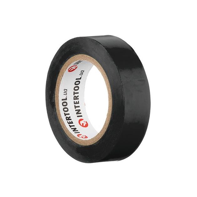 Лента ізоляційна 0,15 мм x 17 мм x 10 м чорна INTERTOOL IT-0011, фото , зображення 3 | SNABZHENIE.com.ua Лента ізоляційна 0,15 мм x 17 мм x 10 м чорна INTERTOOL IT-0011, фото , зображення 3 | SNABZHENIE.com.ua