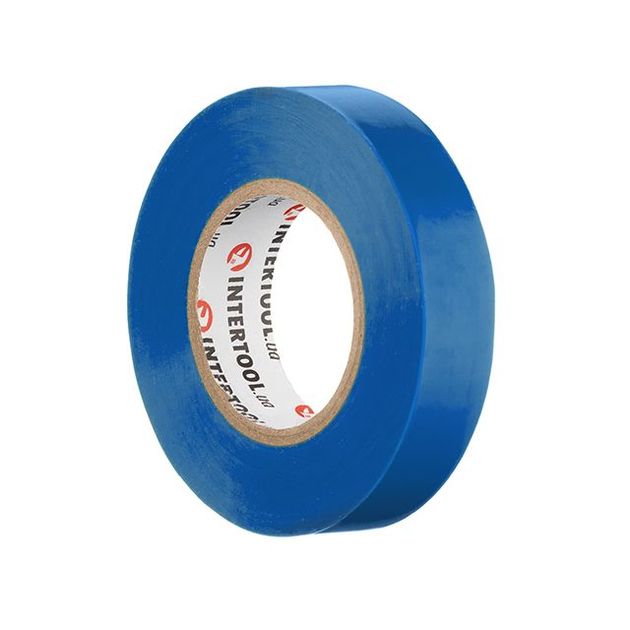 Изоляционная лента 0,15 мм x 17 мм x 20 м синяя INTERTOOL IT-0020, фото , изображение 3 | SNABZHENIE.com.ua Изоляционная лента 0,15 мм x 17 мм x 20 м синяя INTERTOOL IT-0020, фото , изображение 3 | SNABZHENIE.com.ua