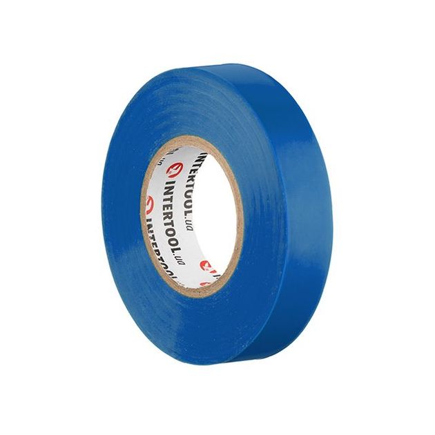 Изоляционная лента 0,15 мм x 17 мм x 25 м синяя INTERTOOL IT-0025, фото , изображение 3 | SNABZHENIE.com.ua Изоляционная лента 0,15 мм x 17 мм x 25 м синяя INTERTOOL IT-0025, фото , изображение 3 | SNABZHENIE.com.ua