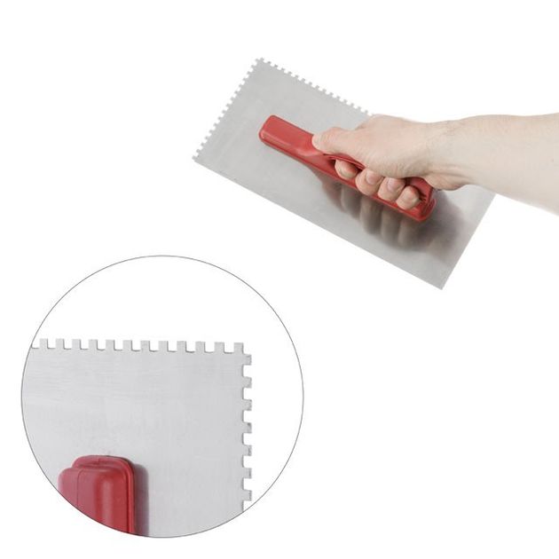 Затирка стальная оцинкованная INTERTOOL KT-0004, 280*130мм, 4*4мм, фото , изображение 3 | SNABZHENIE.com.ua Затирка стальная оцинкованная INTERTOOL KT-0004, 280*130мм, 4*4мм, фото , изображение 3 | SNABZHENIE.com.ua