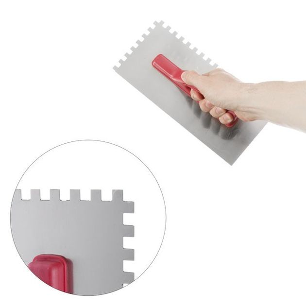 Затирка сталева оцинкована 280*130мм, 8*8мм INTERTOOL KT-0006, фото , зображення 3 | SNABZHENIE.com.ua