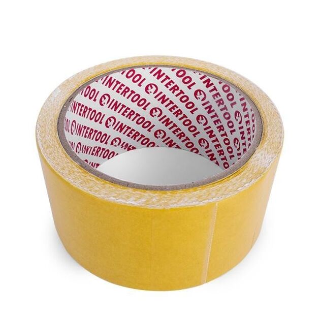 Двусторонний скотч 50мм*10м на тканевой основе INTERTOOL KT-0962, фото , изображение 4 | SNABZHENIE.com.ua Двусторонний скотч 50мм*10м на тканевой основе INTERTOOL KT-0962, фото , изображение 4 | SNABZHENIE.com.ua