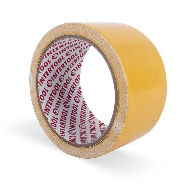 Двусторонний скотч 50мм*10м на тканевой основе INTERTOOL KT-0962, фото , изображение 6 | SNABZHENIE.com.ua Двусторонний скотч 50мм*10м на тканевой основе INTERTOOL KT-0962, фото , изображение 6 | SNABZHENIE.com.ua