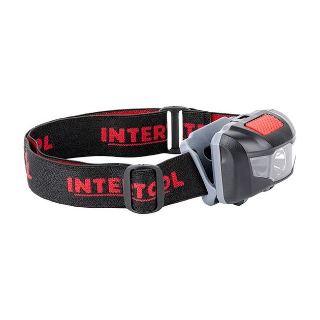Фонарь налобный INTERTOOL LB-0302, 1 Вт, 3 AAA, 4 режима работы, фото , изображение 2 | SNABZHENIE.com.ua