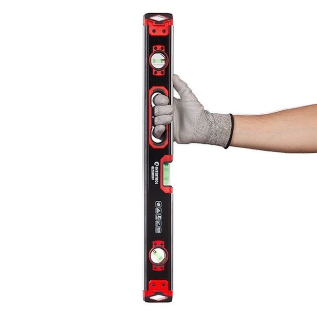 Строительный уровень усиленный 600 мм INTERTOOL MT-1506, фото , изображение 8 | SNABZHENIE.com.ua