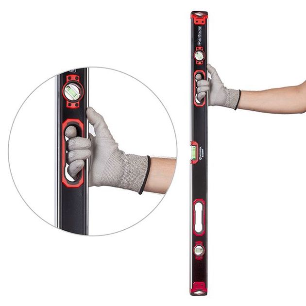 Уровень будівельний посилений 1000 мм INTERTOOL MT-1510, фото , зображення 8 | SNABZHENIE.com.ua