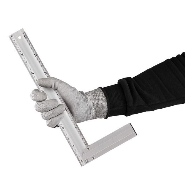 Угольник будівельний алюмінієвий 350 мм INTERTOOL MT-2063, фото , зображення 5 | SNABZHENIE.com.ua