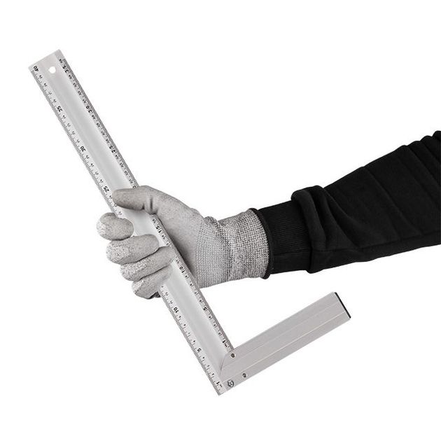 Угольник будівельний алюмінієвий 400 мм INTERTOOL MT-2064, фото , зображення 5 | SNABZHENIE.com.ua