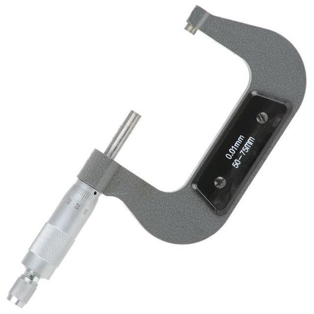 Микрометр 50-75 мм INTERTOOL MT-3043, фото  | SNABZHENIE.com.ua