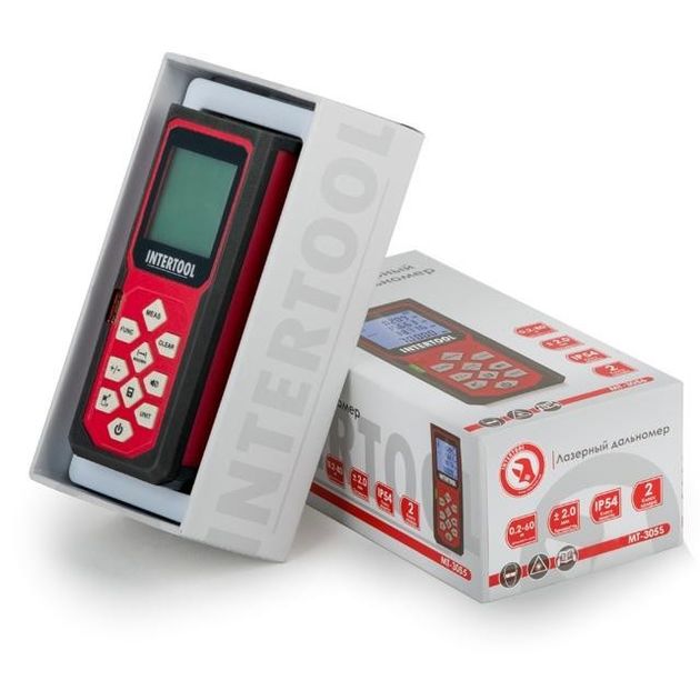 Лазерний дальномір 60 м INTERTOOL MT-3055, фото , зображення 5 | SNABZHENIE.com.ua Лазерний дальномір 60 м INTERTOOL MT-3055, фото , зображення 5 | SNABZHENIE.com.ua