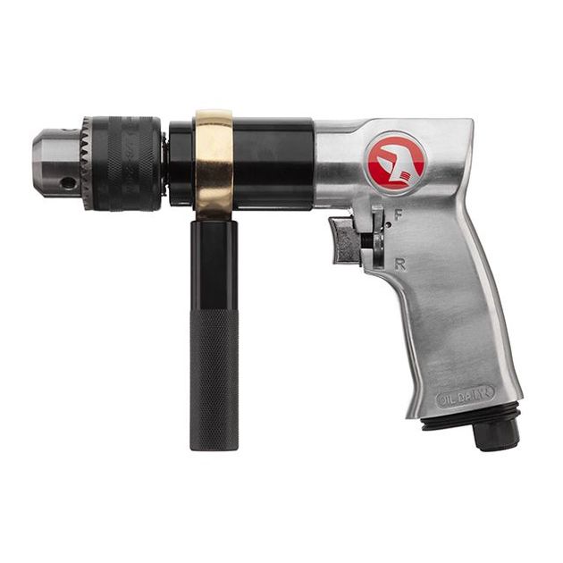 Пневматическая дрель с реверсом 1/2" INTERTOOL PT-0901, патрон 1,5-13 мм, фото , изображение 10 | SNABZHENIE.com.ua
