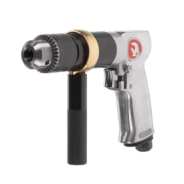 Пневматическая дрель с реверсом 1/2" INTERTOOL PT-0901, патрон 1,5-13 мм, фото  | SNABZHENIE.com.ua