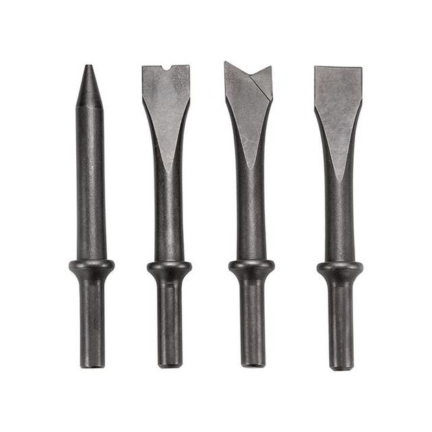 Зубило пневматическое INTERTOOL PT-1302, 4 насадки, 150 мм, фото , изображение 7 | SNABZHENIE.com.ua