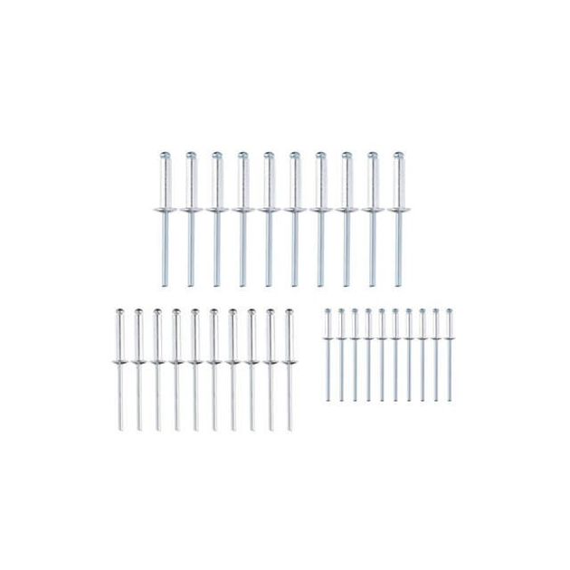 Пневматичний заклепочний пістолет в чемодані з аксесуарами INTERTOOL PT-1304, фото , зображення 9 | SNABZHENIE.com.ua