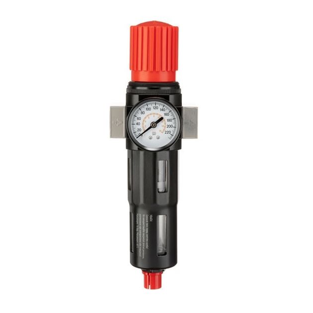 Фильтр очистки воздуха 1/2", 5 мкм, 2500 л/мин, металл, INTERTOOL PT-1418, фото  | SNABZHENIE.com.ua