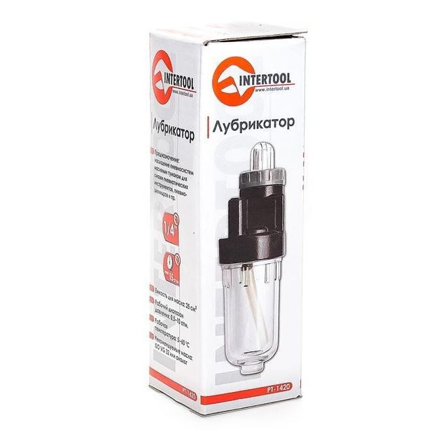 Лубрикатор 1/4 INTERTOOL PT-1420 (устройство подачи масла), фото , изображение 4 | SNABZHENIE.com.ua