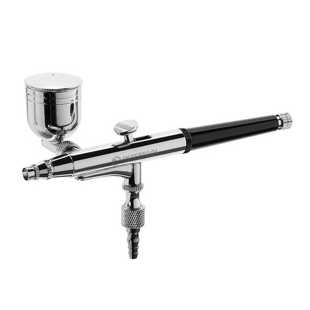 Аэрограф мини INTERTOOL PT-1504 с аксессуарами, фото  | SNABZHENIE.com.ua