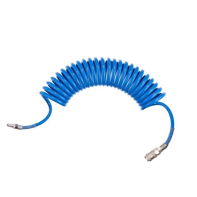 Шланг полиуретановый спиральный 6.5*10 мм, 5м с соединениями INTERTOOL, фото , изображение 2 | SNABZHENIE.com.ua