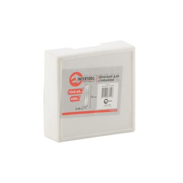 Шпилька для степлера 15мм d=0.64мм 6000шт INTERTOOL PT-8715, фото  | SNABZHENIE.com.ua