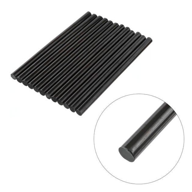 Комплект чорних клеєвих стержнів 11,2 мм * 200 мм, 12 шт INTERTOOL RT-1023, фото , зображення 2 | SNABZHENIE.com.ua