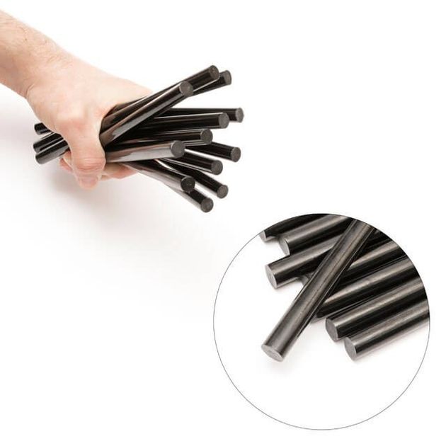 Комплект чорних клеєвих стержнів 11,2 мм * 200 мм, 12 шт INTERTOOL RT-1023, фото , зображення 3 | SNABZHENIE.com.ua