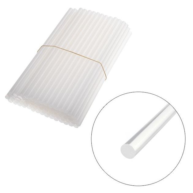 Комплект прозорих клеєвих стержнів 11,2 мм x 300 мм, уп. 2 кг INTERTOOL RT-1024, фото , зображення 2 | SNABZHENIE.com.ua