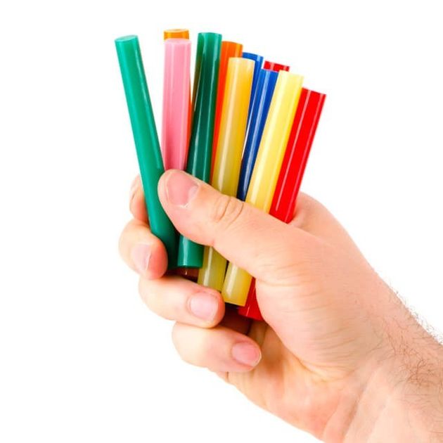 Комплект кольорових клеєвих стержнів 11.2 мм * 100 мм, 12 шт INTERTOOL RT-1027, фото , зображення 7 | SNABZHENIE.com.ua