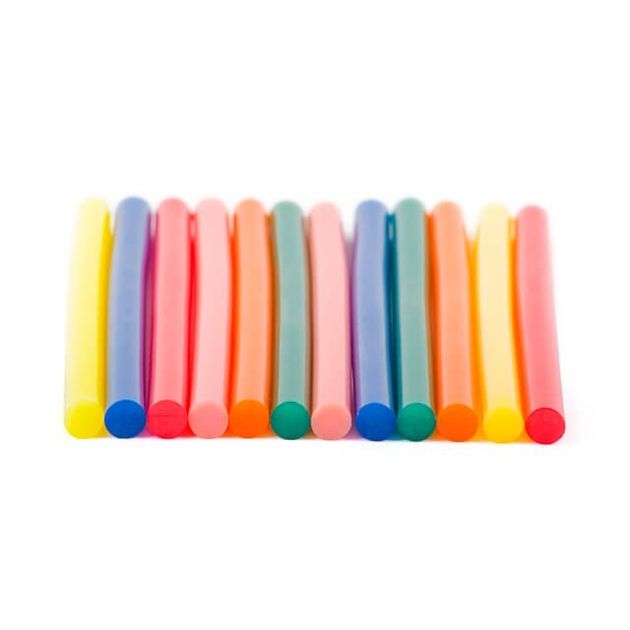 Комплект кольорових клеєвих стержнів 11.2 мм * 200 мм, 12 шт INTERTOOL RT-1028, фото , зображення 4 | SNABZHENIE.com.ua