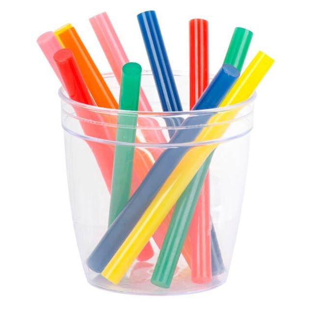 Комплект кольорових клейових стержнів 7.4 мм * 100 мм, 12 шт INTERTOOL RT-1031, фото , зображення 3 | SNABZHENIE.com.ua