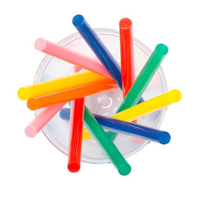 Комплект кольорових клейових стержнів 7.4 мм * 100 мм, 12 шт INTERTOOL RT-1031, фото , зображення 4 | SNABZHENIE.com.ua