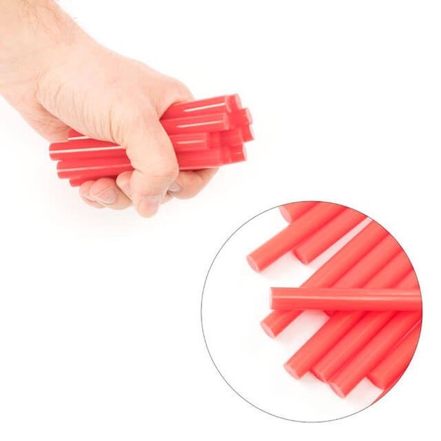 Комплект червоних клеєвих стержнів 11.2мм*100мм, 12шт. INTERTOOL RT-1041, фото , зображення 4 | SNABZHENIE.com.ua