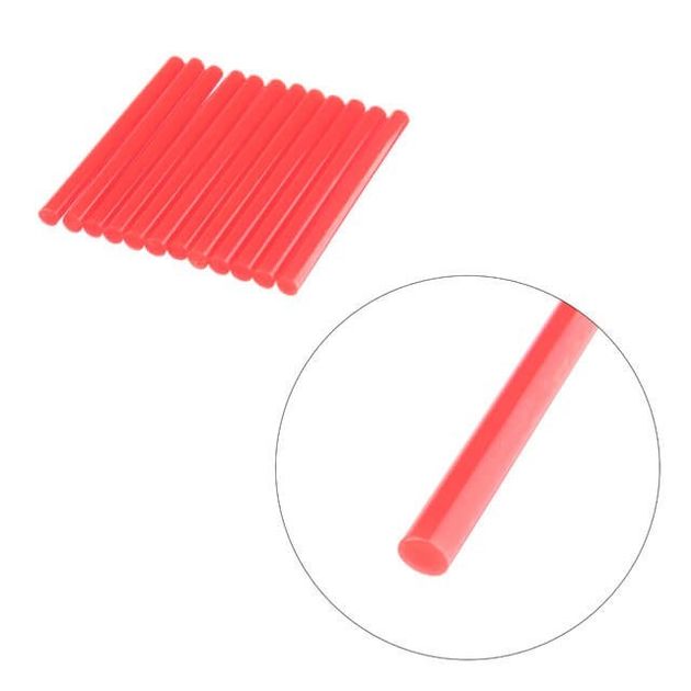 Комплект червоних клеєвих стержнів 7.4мм*100мм, 12шт. INTERTOOL RT-1043, фото , зображення 3 | SNABZHENIE.com.ua
