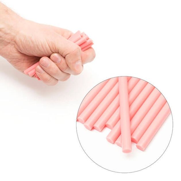 Комплект рожевих клеєвих стержнів 7.4мм*100мм, 12шт. INTERTOOL RT-1047, фото , зображення 4 | SNABZHENIE.com.ua