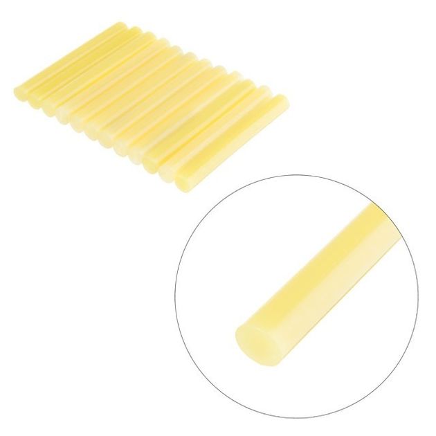 Комплект жовтих клеєвих стержнів 11.2мм*100мм, 12шт. INTERTOOL RT-1049, фото , зображення 3 | SNABZHENIE.com.ua