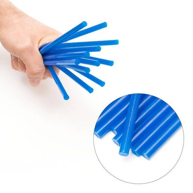 Комплект голубих клеєвих стержнів 7.4мм*200мм, 12шт. INTERTOOL RT-1055, фото , зображення 4 | SNABZHENIE.com.ua