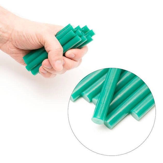 Комплект зелених клеєвих стержнів 11.2мм*100мм, 12шт. INTERTOOL RT-1056, фото , зображення 4 | SNABZHENIE.com.ua