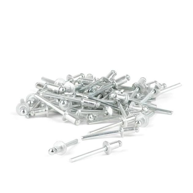 Заклепка алюмінієва 4,8x8,0 мм, упаковка 50 шт INTERTOOL RT-4808, фото , зображення 2 | SNABZHENIE.com.ua Заклепка алюмінієва 4,8x8,0 мм, упаковка 50 шт INTERTOOL RT-4808, фото , зображення 2 | SNABZHENIE.com.ua