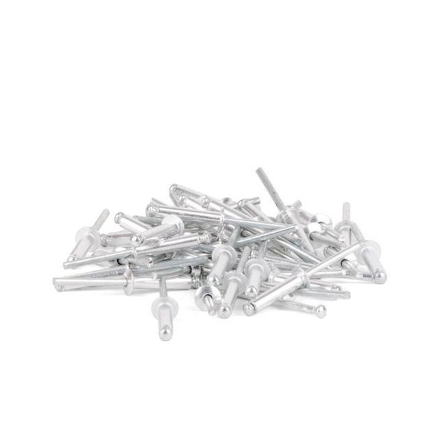 Заклепка алюмінієва 4,8x22 мм, упаковка 50 шт INTERTOOL RT-4822, фото , зображення 2 | SNABZHENIE.com.ua Заклепка алюмінієва 4,8x22 мм, упаковка 50 шт INTERTOOL RT-4822, фото , зображення 2 | SNABZHENIE.com.ua