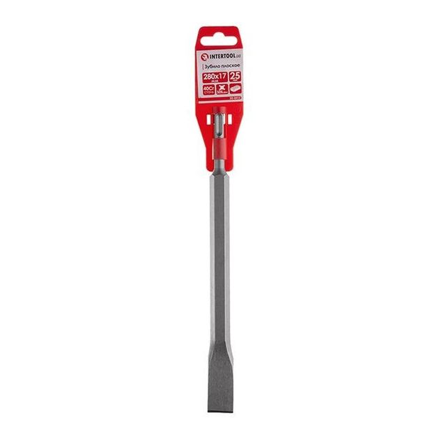Зубило по камню SDS 25мм, 280x17мм INTERTOOL SD-0412, фото , изображение 3 | SNABZHENIE.com.ua Зубило по камню SDS 25мм, 280x17мм INTERTOOL SD-0412, фото , изображение 3 | SNABZHENIE.com.ua