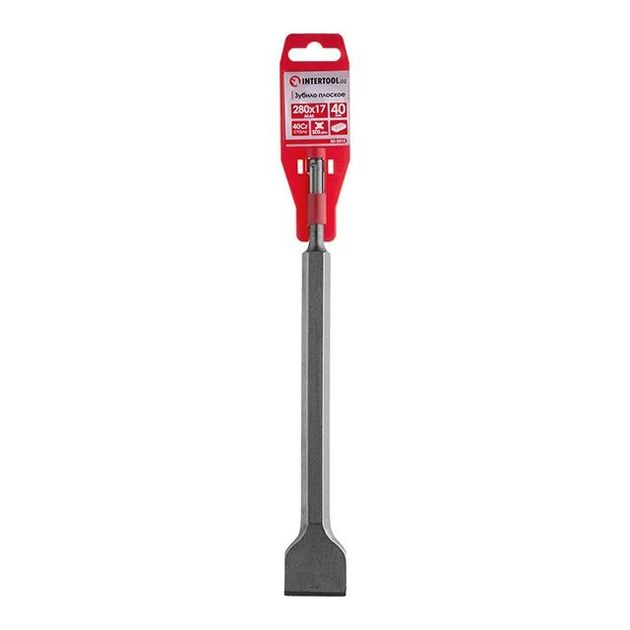Зубило по камню SDS 40мм, 280x17мм INTERTOOL SD-0415, фото , изображение 3 | SNABZHENIE.com.ua Зубило по камню SDS 40мм, 280x17мм INTERTOOL SD-0415, фото , изображение 3 | SNABZHENIE.com.ua