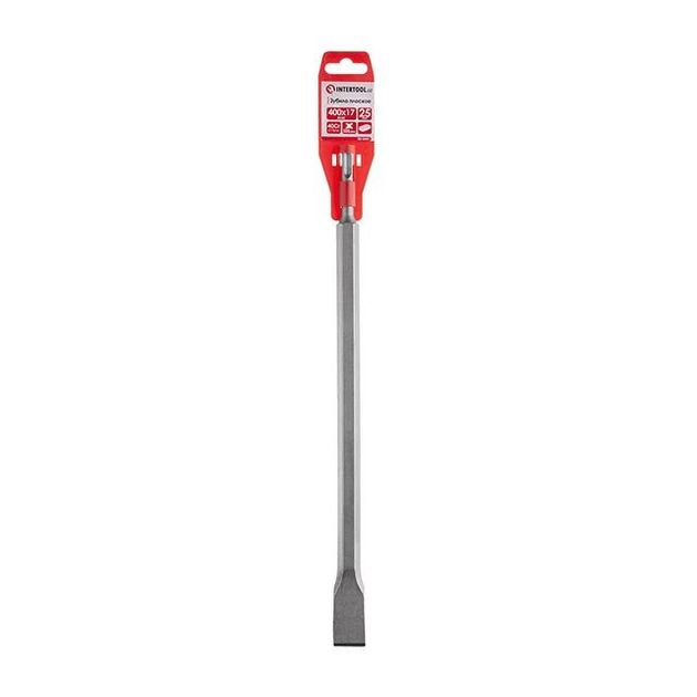 Зубило по камню SDS PLUS 25мм, 400x17мм INTERTOOL SD-0441, фото , изображение 3 | SNABZHENIE.com.ua Зубило по камню SDS PLUS 25мм, 400x17мм INTERTOOL SD-0441, фото , изображение 3 | SNABZHENIE.com.ua