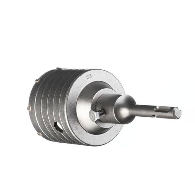 Комплект: сверло корончатое по бетону 68мм+Переходник SDS Plus 100мм INTERTOOL SD-7068, фото , зображення 3 | SNABZHENIE.com.ua