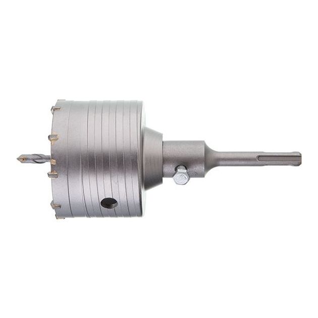 Комплект: сверло корончатое по бетону 80 мм+переходник SDS Plus 100мм INTERTOOL SD-7080, фото , зображення 3 | SNABZHENIE.com.ua