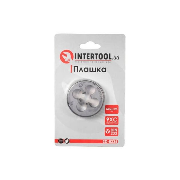 Плашка M12x1,25 мм INTERTOOL SD-8236, фото , изображение 3 | SNABZHENIE.com.ua