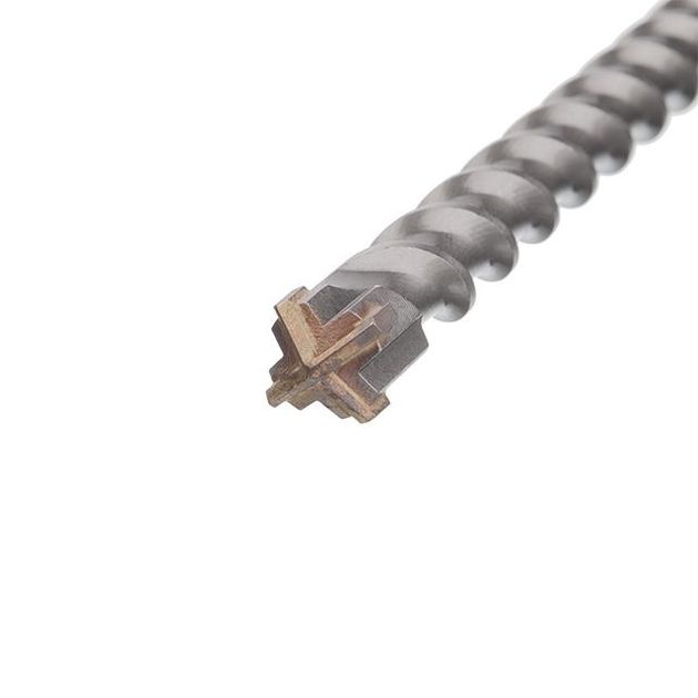 Бур SDS MAX, QUADRO, 20x600мм INTERTOOL SDM-2060, фото , зображення 2 | SNABZHENIE.com.ua Бур SDS MAX, QUADRO, 20x600мм INTERTOOL SDM-2060, фото , зображення 2 | SNABZHENIE.com.ua